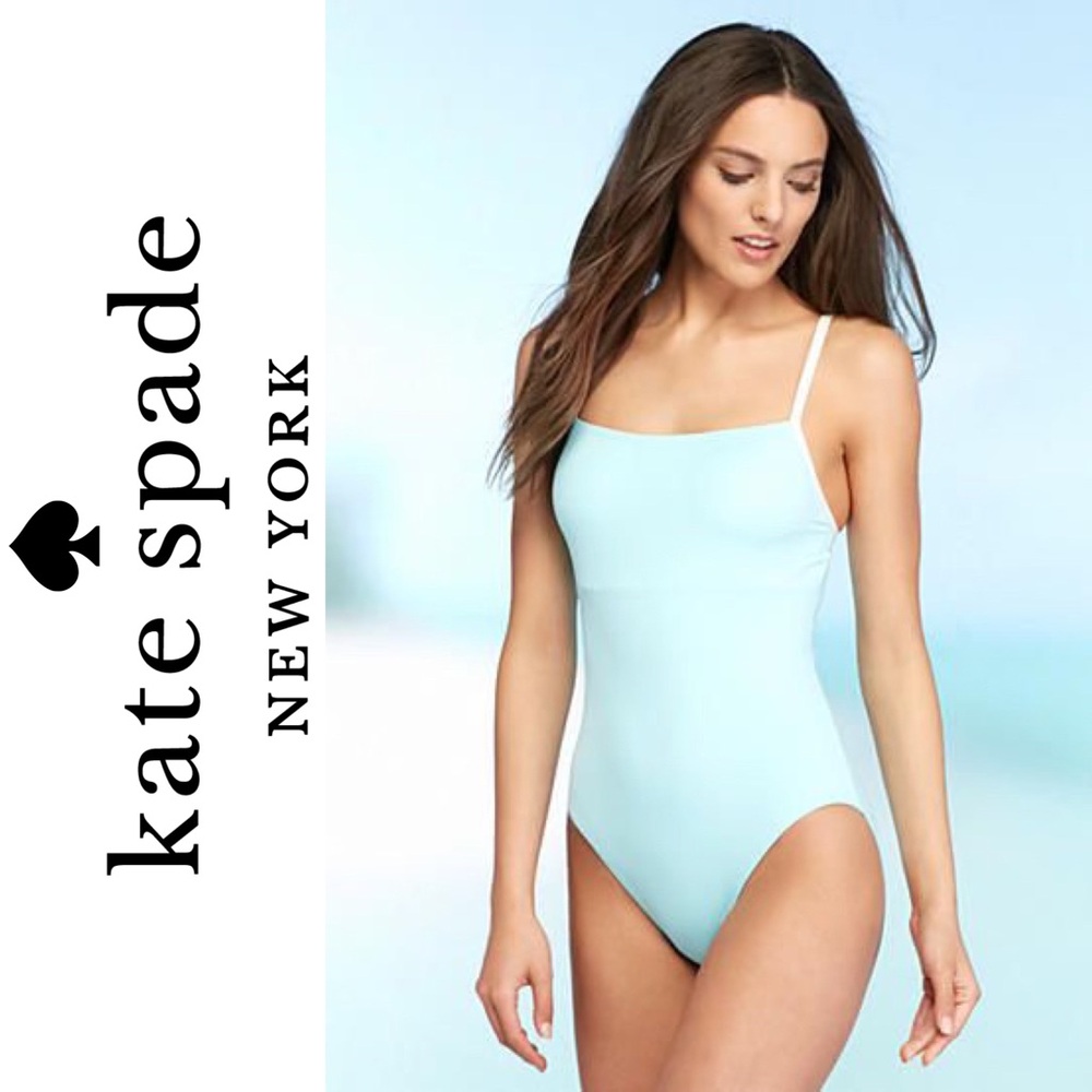 🩱 Kate Spade, Caribbean Sky Plage du Midi Maillot One-Piece Swimsuit